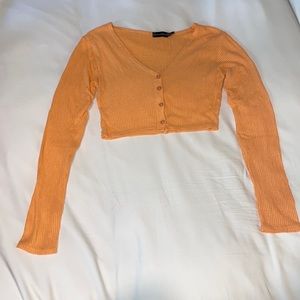 Orange crop top